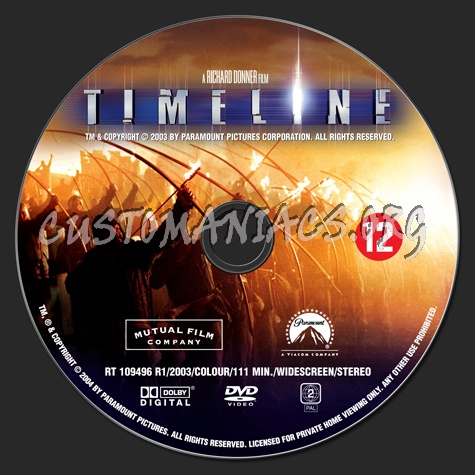Timeline dvd label