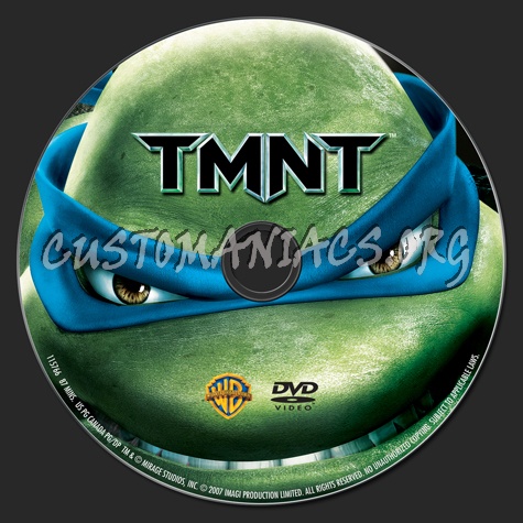 Tmnt (Teenage Mutant Ninja Turtles) dvd label