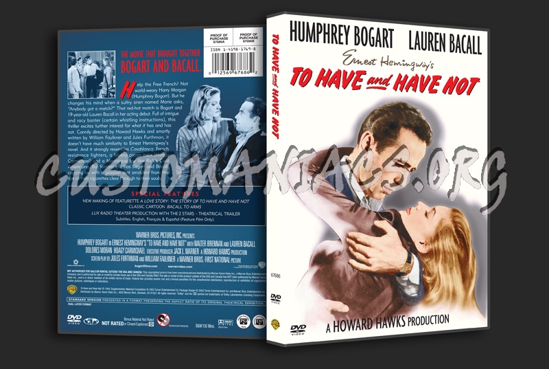 To Have and Have Not dvd cover