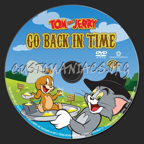 Tom and Jerry Go Back in Time dvd label