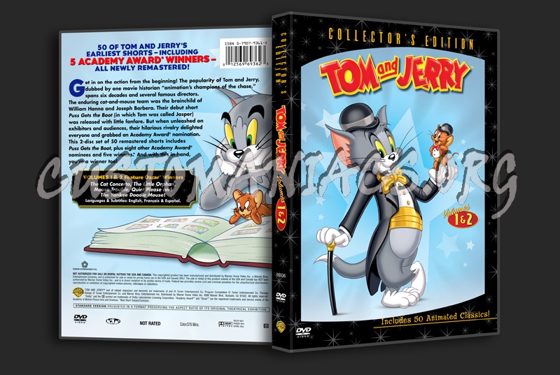 Tom and Jerry Volumes 1&2 dvd cover