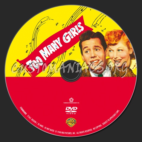 Too Many Girls dvd label