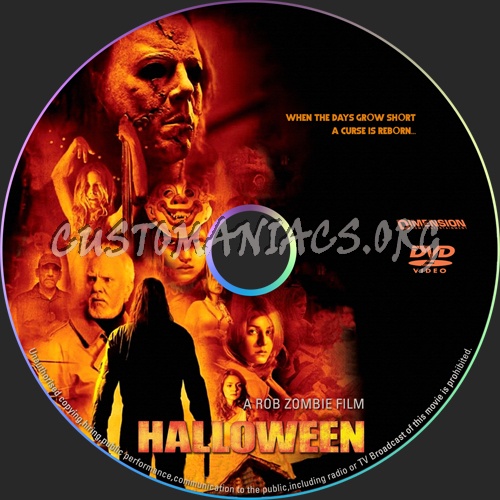 Halloween dvd label