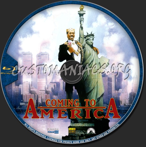 Coming To America blu-ray label