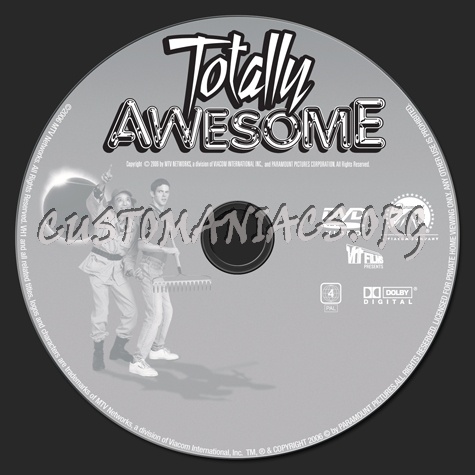 Totally Awesome dvd label