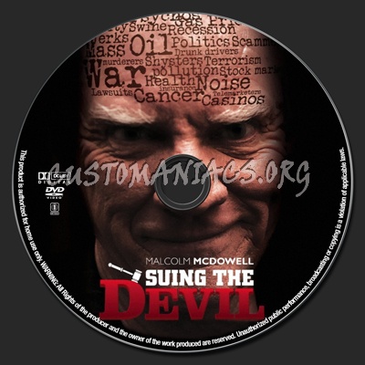 Suing The Devil dvd label