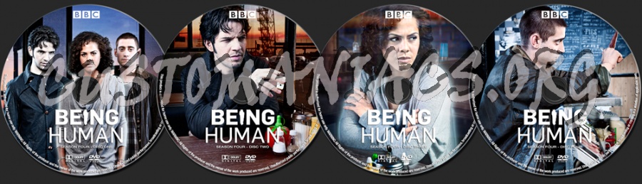 Being Human Season 4 dvd label