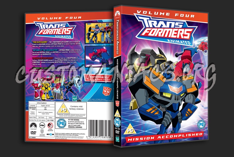 Transformers Animated Volume 4 dvd cover