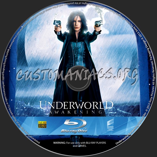 Underworld: Awakening blu-ray label