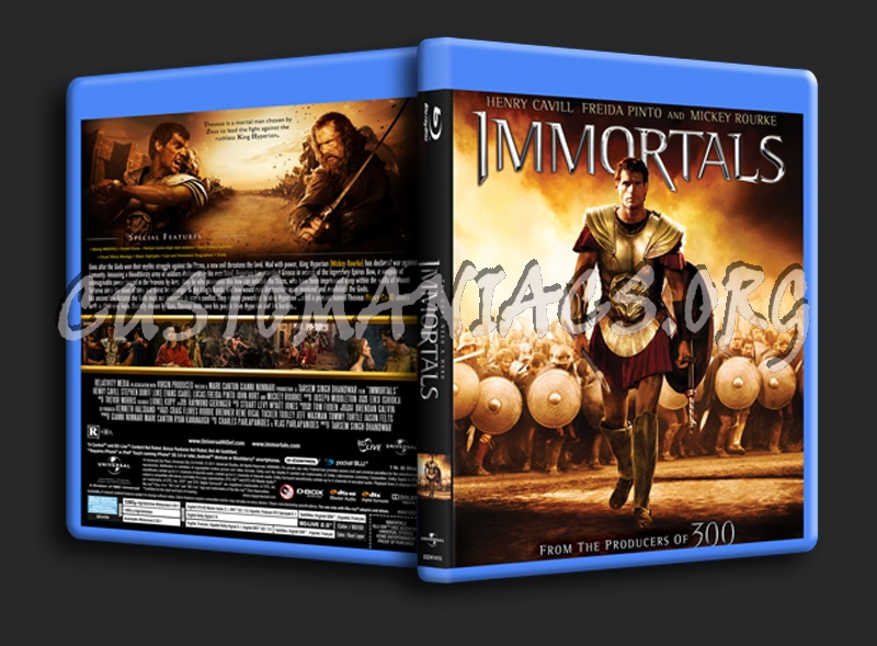 Immortals blu-ray cover