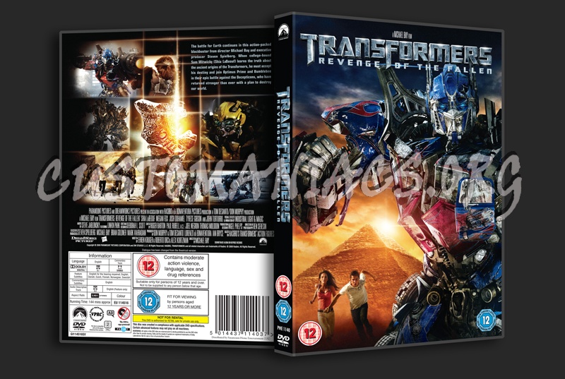 Transformers Revenge of the Fallen dvd cover