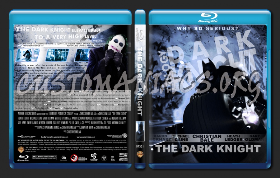 The Dark Knight blu-ray cover