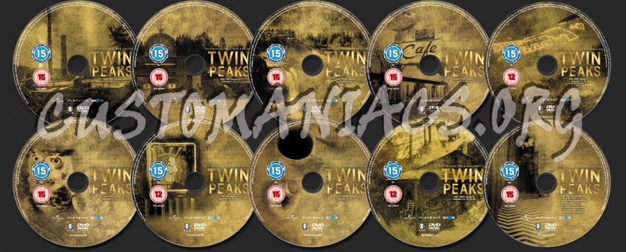 Twin Peaks Gold Edition dvd label