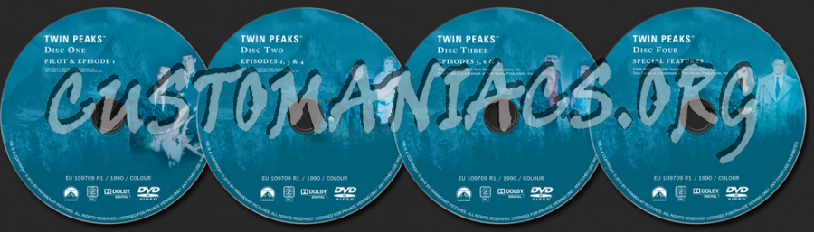 Twin Peaks Season 1 dvd label