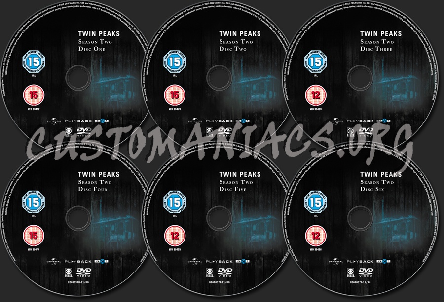 Twin Peaks Season 2 dvd label