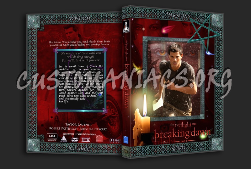 Twilight Saga Breaking Dawn Part 1  (Jacob) dvd cover