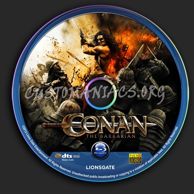 Conan The Barbarian blu-ray label