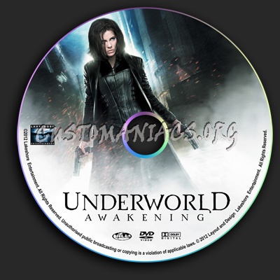 Underworld Awakening dvd label