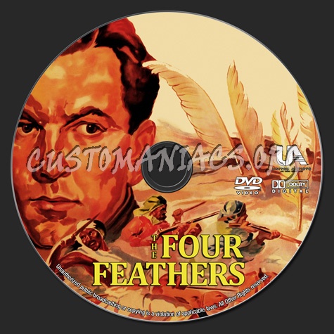 The Four Feathers (1939) dvd label