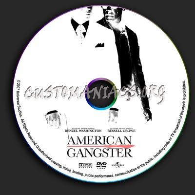 American Gangster dvd label