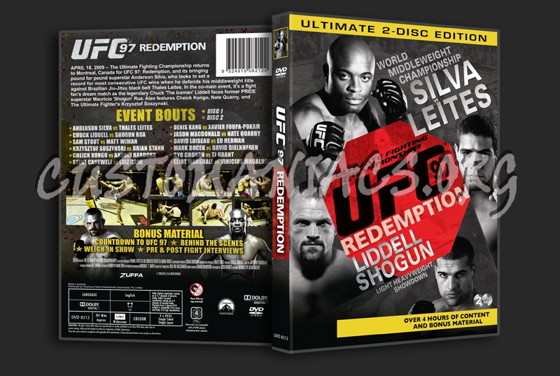 UFC 97 Redemption dvd cover