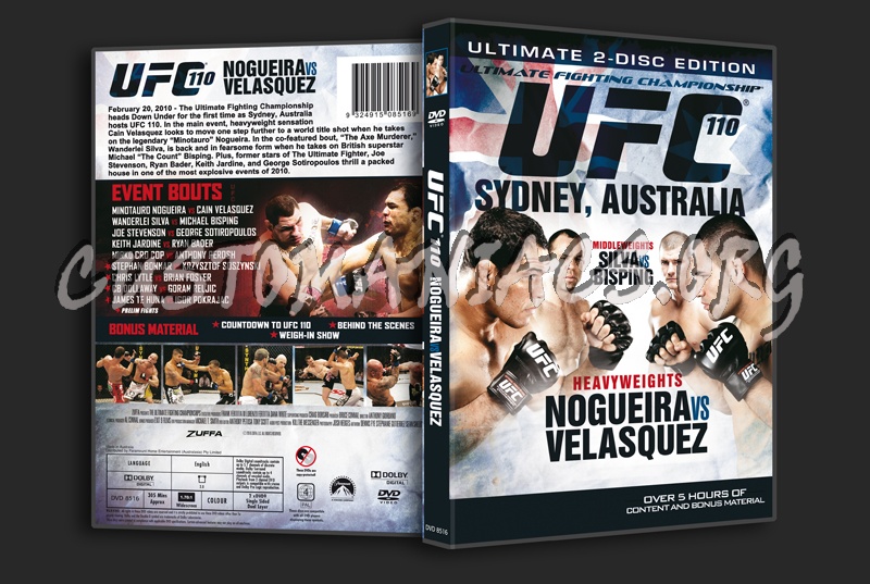 UFC 110 Nogueira vs. Velasquez dvd cover