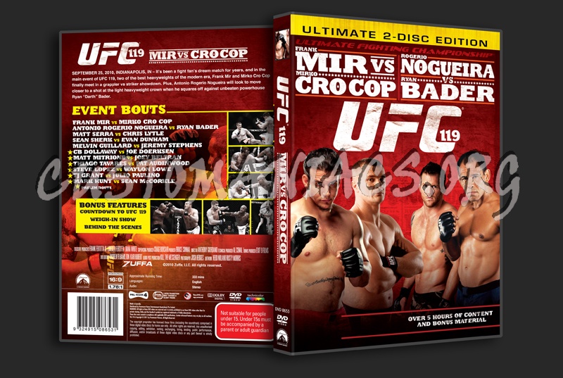 UFC 119 Mir vs. CroCop dvd cover