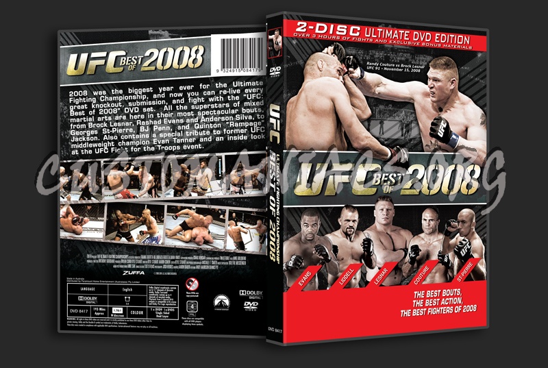 UFC Best of 2008 dvd cover