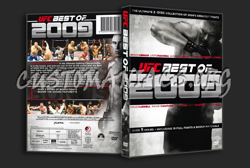 UFC Best of 2009 dvd cover