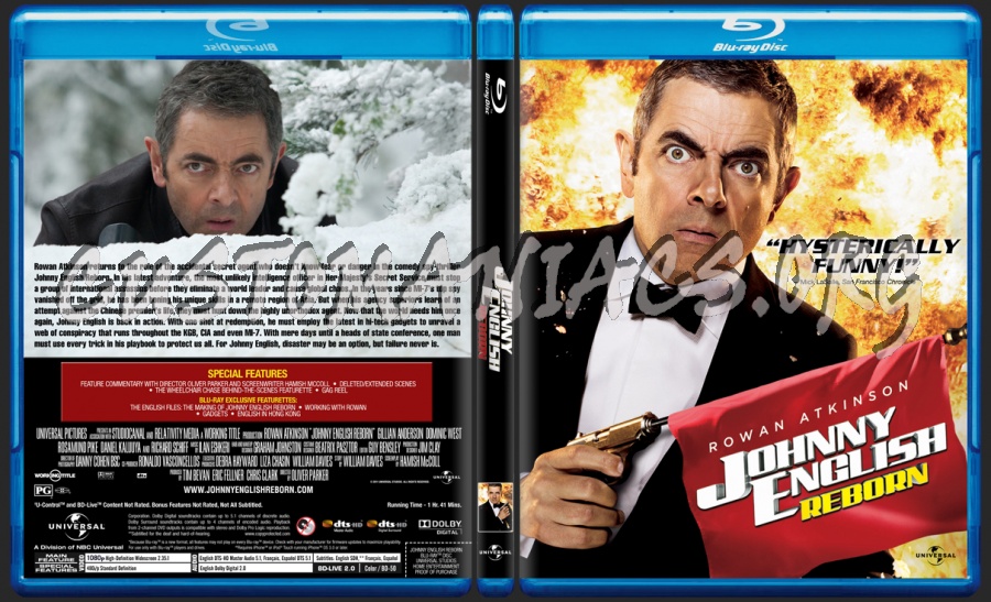 Johnny English Reborn blu-ray cover