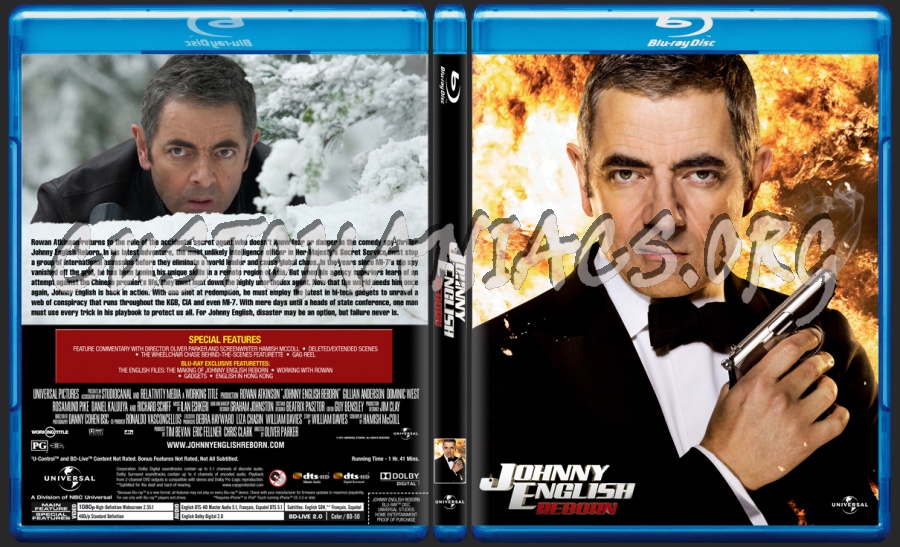 Johnny English Reborn blu-ray cover