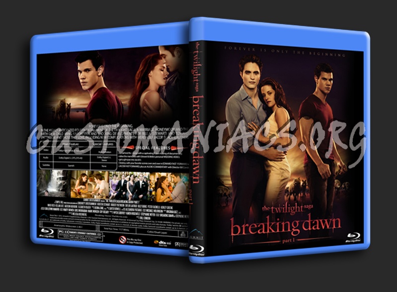 Twilight Breaking Dawn Part 1 blu-ray cover