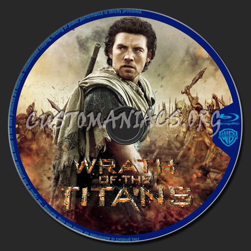 Wrath of The Titans blu-ray label