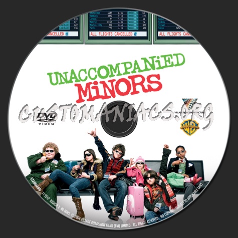 Unaccompanied Minors dvd label