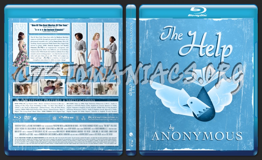 The Help blu-ray cover