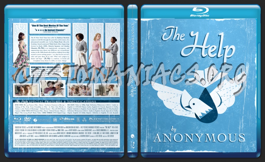 The Help blu-ray cover