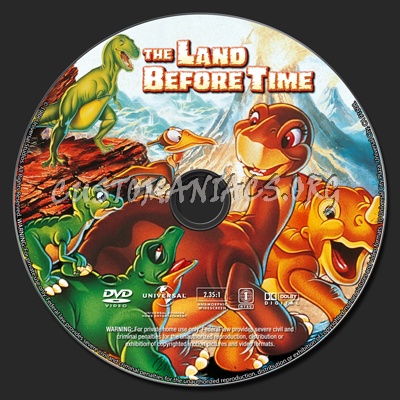 The Land Before Time dvd label - DVD Covers & Labels by Customaniacs ...
