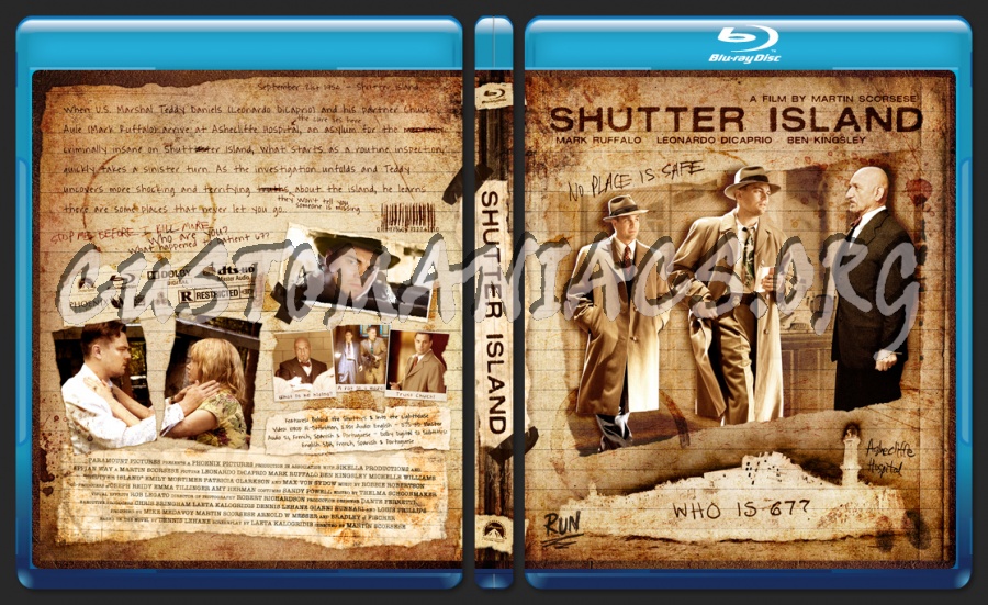 Shutter Island blu-ray cover