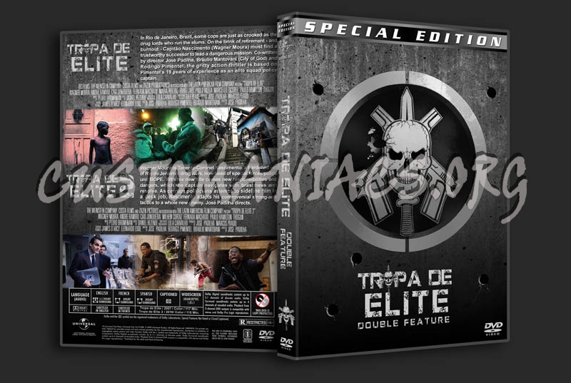 Tropa De Elite Double Feature dvd cover