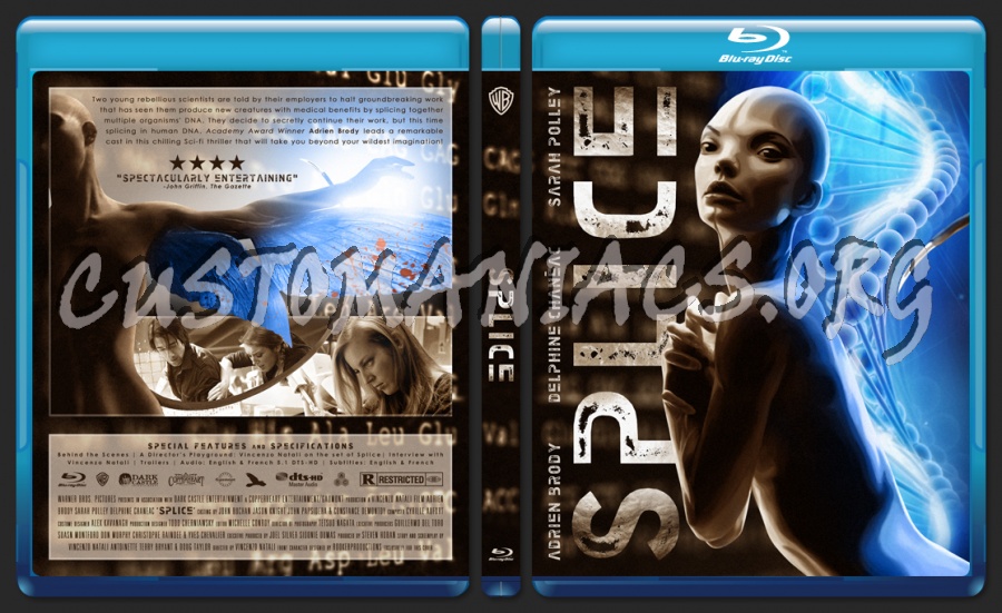 Splice blu-ray cover