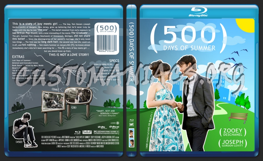 (500) Days of Summer blu-ray cover