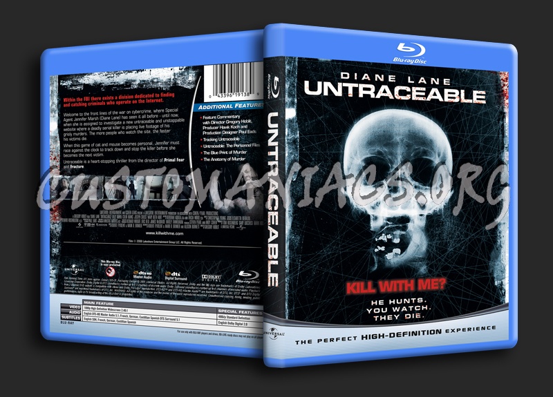 Untraceable blu-ray cover