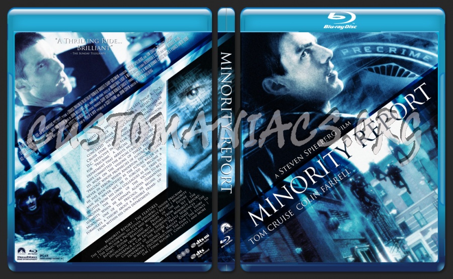 Minority Report blu-ray cover