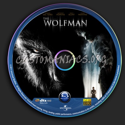 The Wolfman blu-ray label