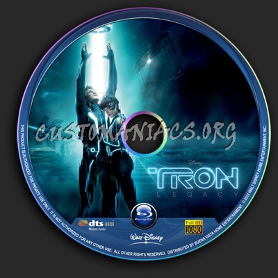 Tron Legacy blu-ray label