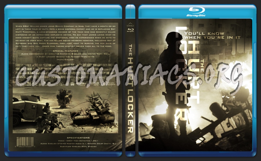 The Hurt Locker blu-ray cover