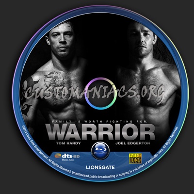 Warrior blu-ray label