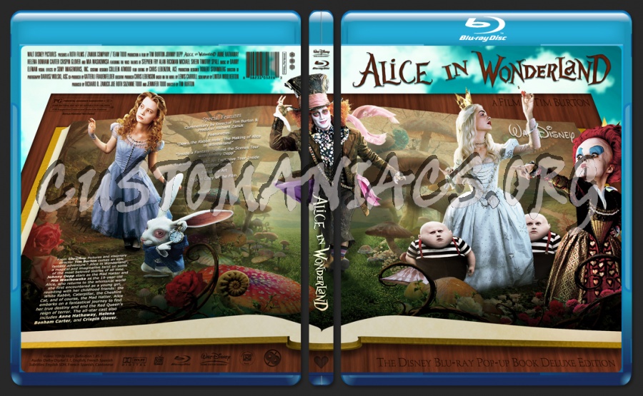 Alice in Wonderland blu-ray cover