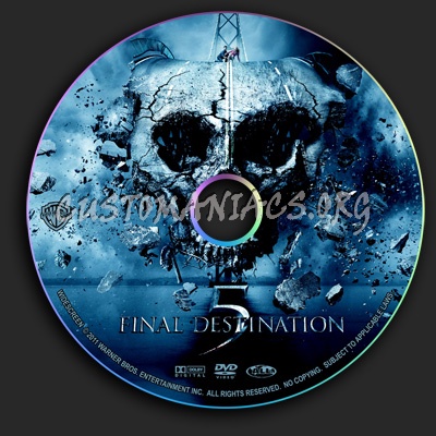 Final Destination 5 dvd label