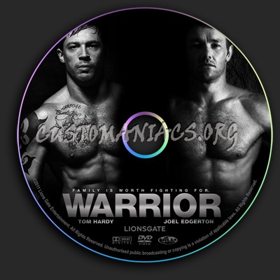 Warrior dvd label